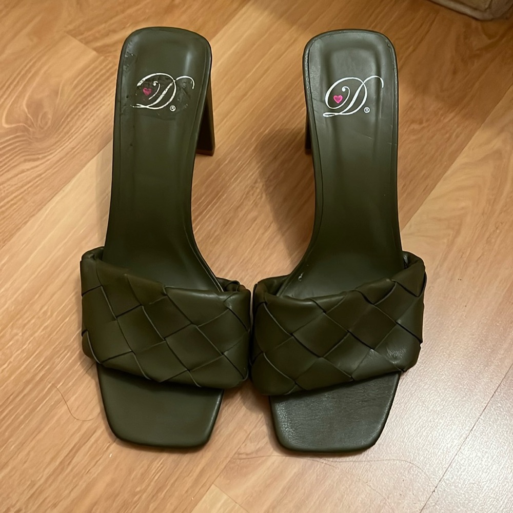 Dark green heels
